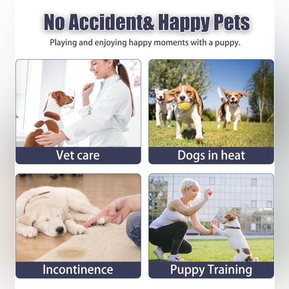 New XL (3pack) Reusable Premium Highly Absorbent Leak-Proof Doggy Diapers - Picture 6 of 6